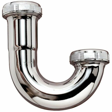 ALL-SOURCE 1-1/4 In. Chrome Plated Brass J-Bend 10300CK